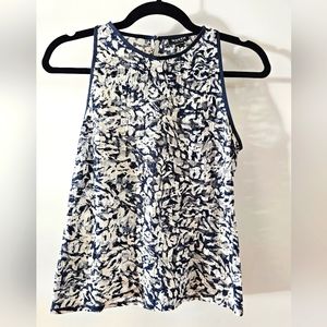 Worth Lace Navy & White Tank